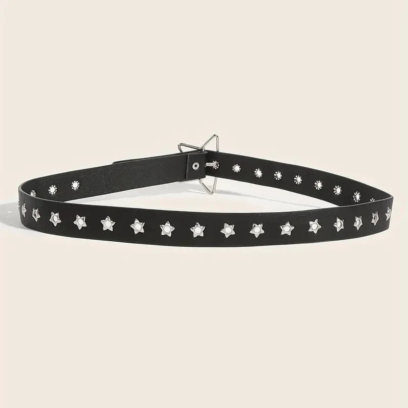 Y2K Star Belt with Vegan Leather