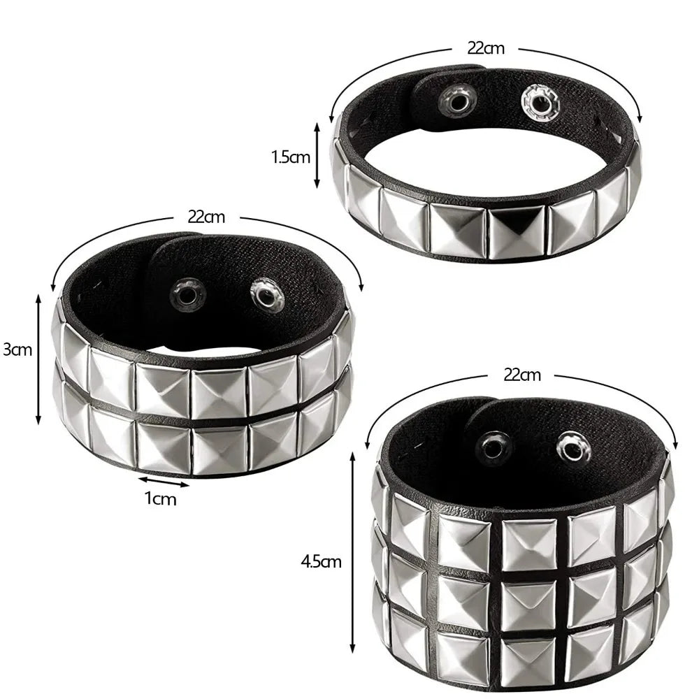 Silver Rivet Bracelet