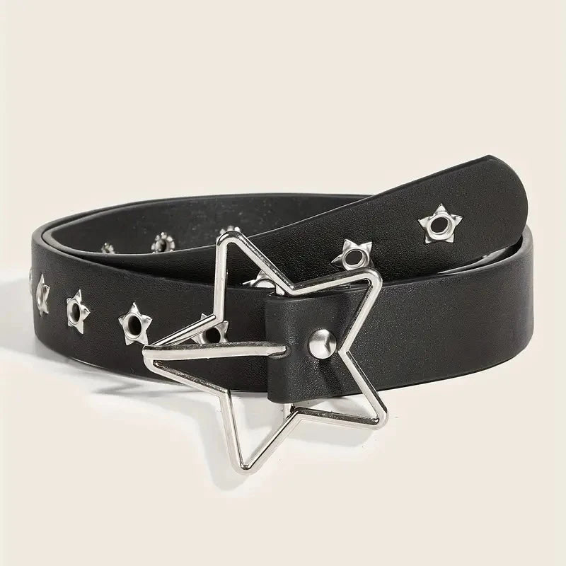 Y2K Star Belt with Vegan Leather