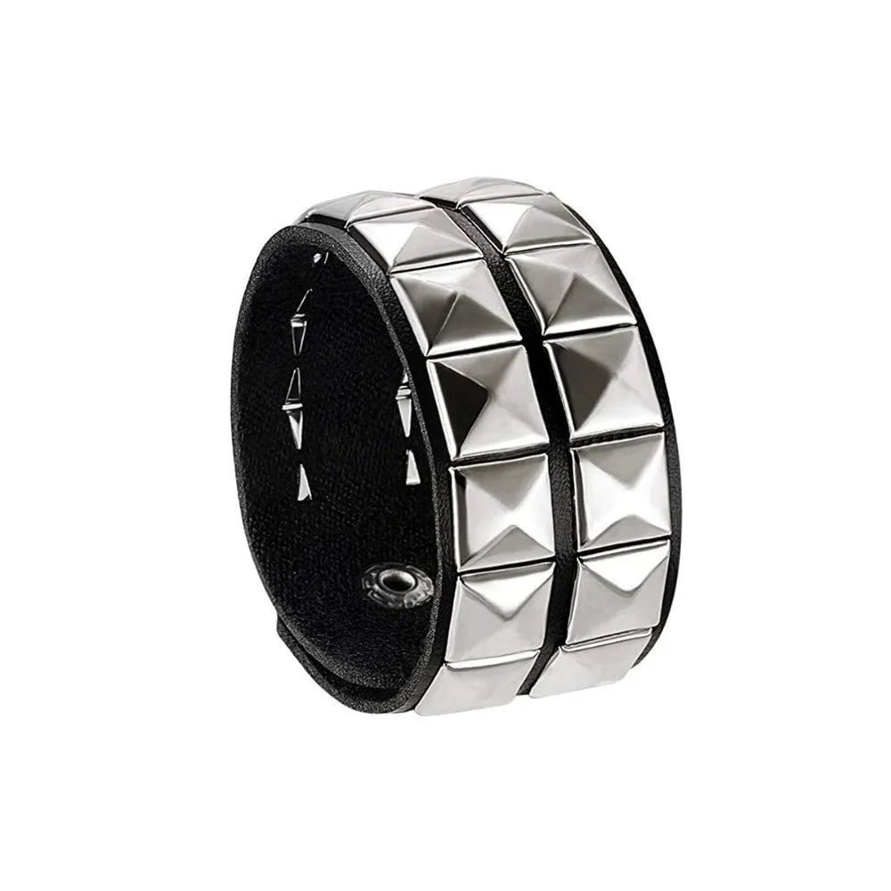 Silver Rivet Bracelet