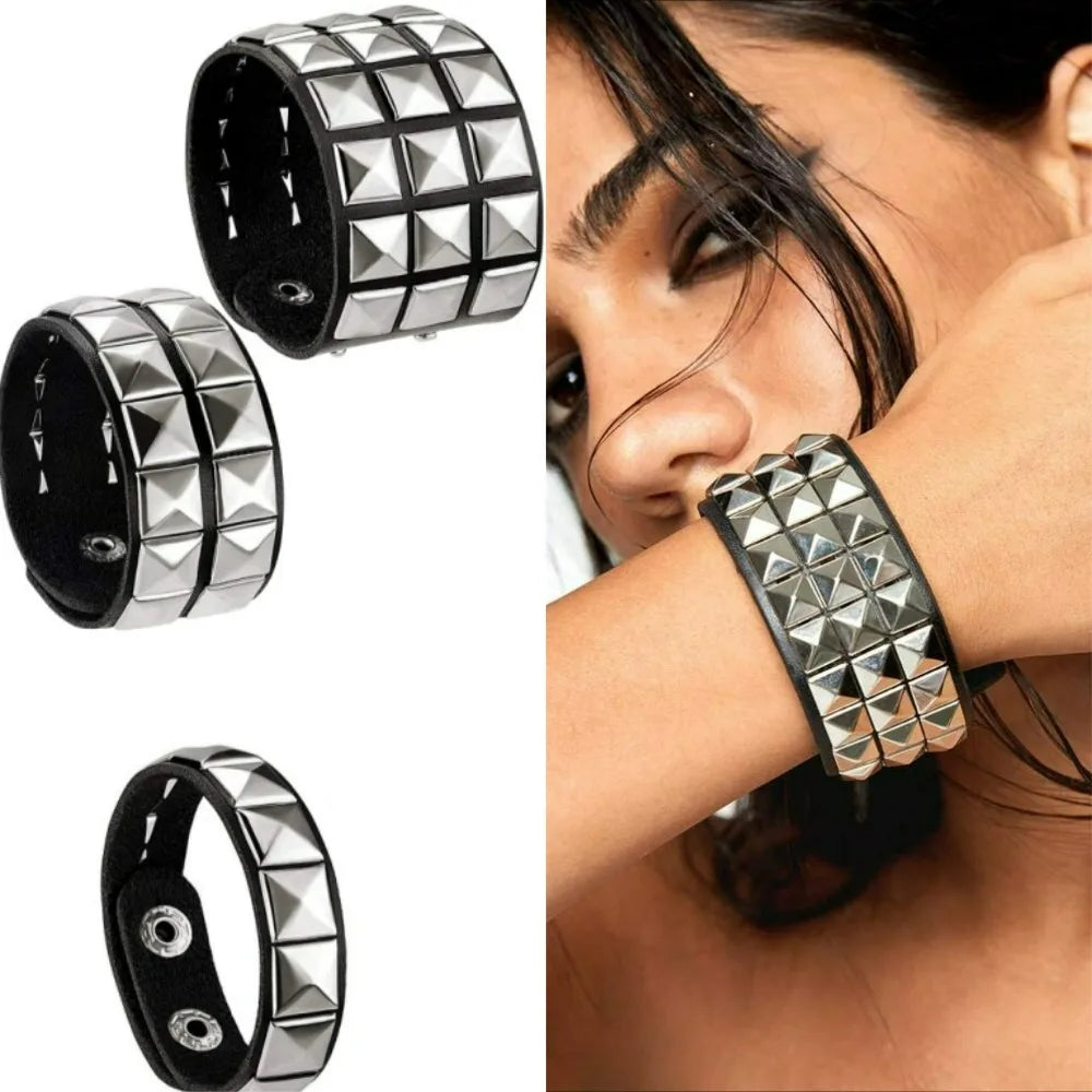 Silver Rivet Bracelet